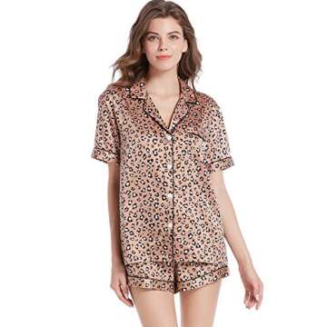 Serenedelicacy Women's Stylish Satin Pajama Set