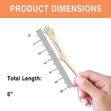 Coffee and Cocktail Stirrers, Reusable Plastic Drink Stirrer Sticks, 24 Swizzle Sticks, Use as a Cocktail Garnish or Cocktail Mixers, Halloween Party, Fall Party 6 inch (Skeleton)