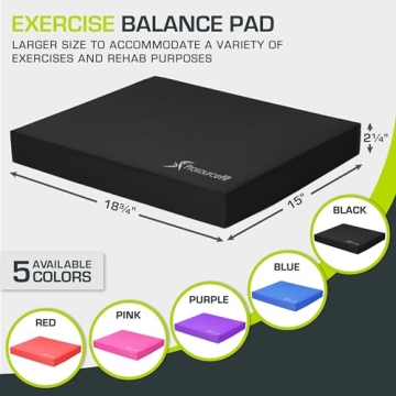 ProsourceFit Balance Pad for Fitness and Therapy Training