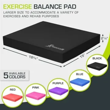 ProsourceFit Balance Pad for Fitness and Therapy Training