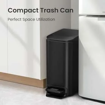 Stylish Cesun Bathroom Trash Can with Soft Close Pedal