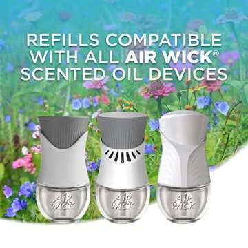 Air Wick Plug in Scented Oil Refill, 10ct, Blue Agave and Bamboo, Air Freshener, Essential Oils
