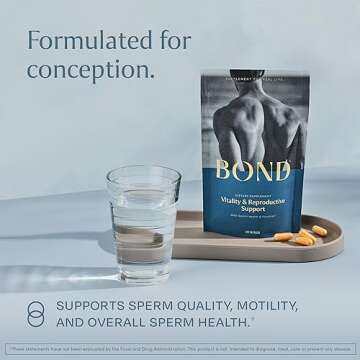 BOND Vitality: All-in-One Male Fertility Supplement - Conception for Him, Fertility Supplements for ...
