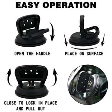 Suction Cup Camera Mount for DSLR & GoPro - 360° Ball Head