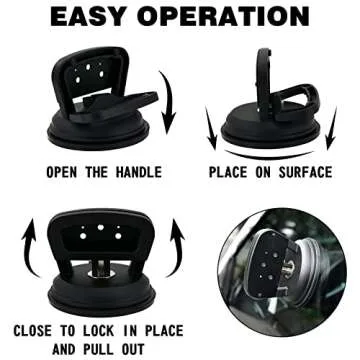 Suction Cup Camera Mount for DSLR & GoPro - 360° Ball Head