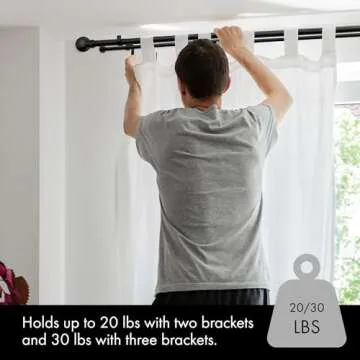 Meriville Double Curtain Rod Set - Stylish & Durable