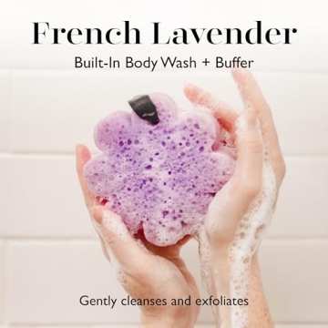 SPONGELLÉ French Lavender Body Buffer | Luxurious Shower Exfoliator