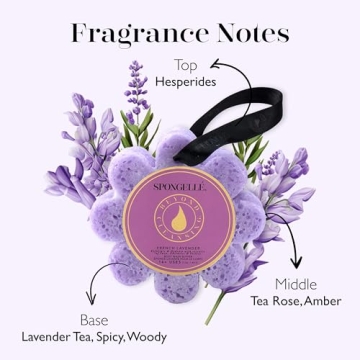 SPONGELLÉ French Lavender Body Buffer | Luxurious Shower Exfoliator