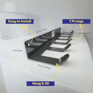 Anchor Gym Home Storage Rack for Fitness Bands (Wood Screws Included)