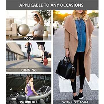 Foucome Women's Maternity Yoga Pants for Comfort & Style