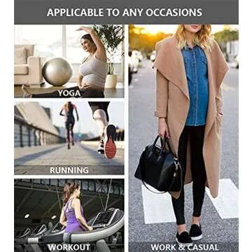 Foucome Women's Maternity Yoga Pants for Comfort & Style