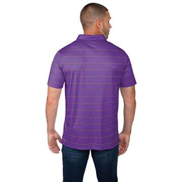 FOCO Minnesota Vikings NFL Mens Striped Polyester Polo - XXL