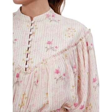 Stunning Two Piece Skirt Set Layered Ruffle Skirt Lace 2 Piece Outfits for Women Comfortable Tea Party Dress Printed Floral Dress Chic Tiered Dress Pink