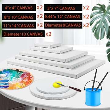 Multi Pack Stretched Canvases for All Artists 14 Packs