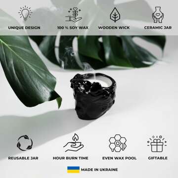 Luxury Aesthetic Candles with Wooden Wicks