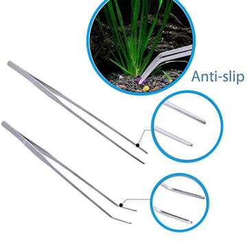 Fistoy Aquarium Aquascaping Tool Set – Stainless Steel 4-in-1 Kit for Perfect Aquariums