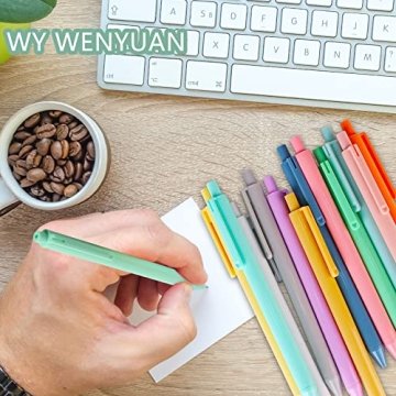 WY WENYUAN 12-Pcs Vibrant Ballpoint Pen Set for Stylish Writing