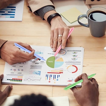 WY WENYUAN 12-Pcs Vibrant Ballpoint Pen Set for Stylish Writing