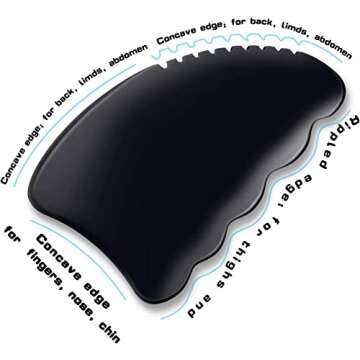 Gua Sha Facial Tools Face Massager Guasha Tool for Face for SPA Acupuncture Therapy Trigger Point Tr...