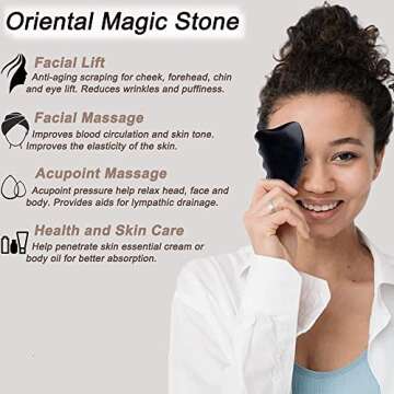 Gua Sha Facial Tools Face Massager Guasha Tool for Face for SPA Acupuncture Therapy Trigger Point Treatment