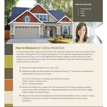 Ekena Millwork CMP19TR Traditional Ceiling Medallion, 19"OD, Unfinished