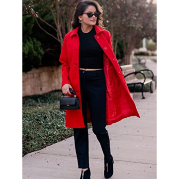 Jenkoon Women's Stylish Winter Wool Trench Coat for Women