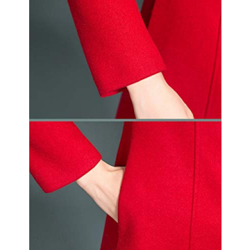 Jenkoon Women's Stylish Winter Wool Trench Coat for Women