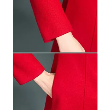 Jenkoon Women's Stylish Winter Wool Trench Coat for Women