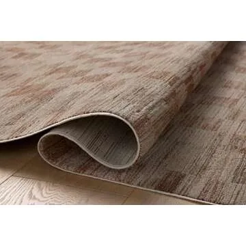 Loloi Amber Lewis Cali Collection CIL-06 Brick/Natural 2'-7" x 10'-0", .25" Pile Height, Runner Rug