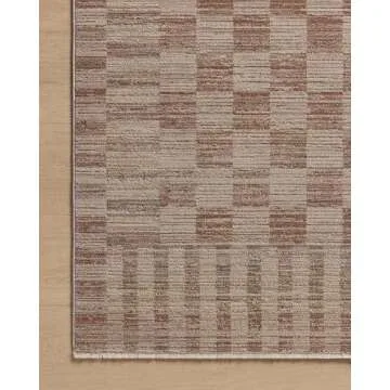 Loloi Amber Lewis Cali Collection CIL-06 Brick/Natural 2'-7" x 10'-0", .25" Pile Height, Runner Rug