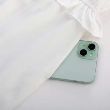 GRACE KARIN Teen Girls Dresses Size 10-12 Cute White Summer Casual Beach Sundress