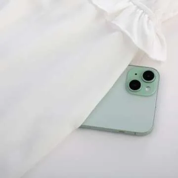 GRACE KARIN Teen Girls Dresses Size 10-12 Cute White Summer Casual Beach Sundress