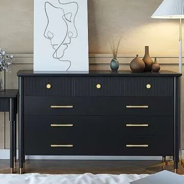 RZDEAL Solid Brass Gold Cabinet Pulls for Kitchen & Bathroom