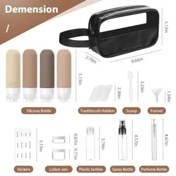 20 Pack Travel Bottles for Your Toiletries Set