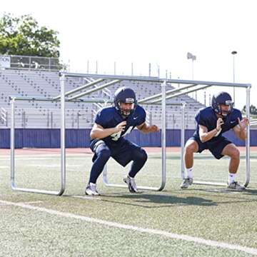 Pro-Down Collegiate Galvanized Steel Lineman Chute for Enhanced Training
