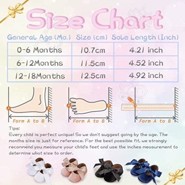 KIDSUN Infant Baby Girls Mary Jane Shoes Soft Sole Ballet Slippers Bow Princess Newborn Dress Wedding Flat Shoes (3-6 Months Infant, A-Beige(Velvet), 3_Months)