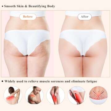 7-in-1 Wood Therapy Massage Tools Lymphatic Drainage Massager for Muscle Pain Relief | Maderoterapia Kit Body Sculpting Tools for Anti-Cellulite, Body Shaping