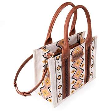 Montana West Wrangler Tote Bag for Women Western Shoulder Purses Boho Aztec Satchel Hobo Handbags WG2202-8120CF