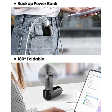 Gaiatop Portable Handheld Fan - USB Rechargeable Cool Relief