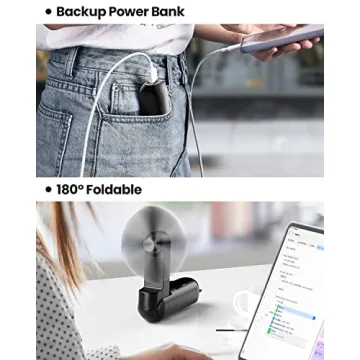 Gaiatop Portable Handheld Fan - USB Rechargeable Cool Relief