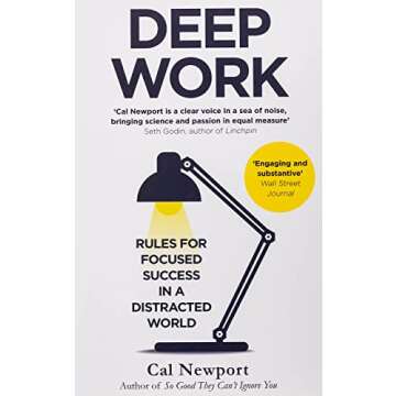 Deep Work, How to Break Up with Your Phone, Hyperfocus, One Thing 4 Books Collection Set