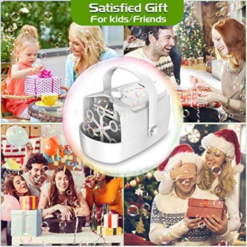 Zerhunt Bubble Machine 18000 BubblesMin Safe Durable Kids Toy