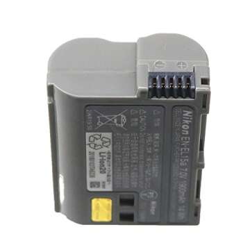 Rechargeable EN-EL15 Battery for Multiple Nikon Cameras