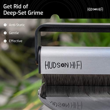 Hudson Hi-Fi Vinyl Record Cleaner Brush for Pristine LPs