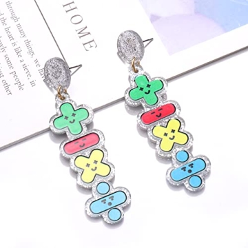Colorful Teacher Earrings - Perfect Gift for Educators