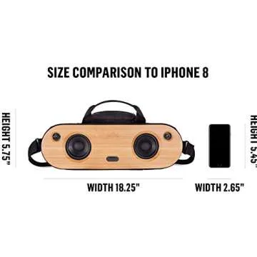 House of Marley Bag of Riddim 2: Portable Speaker with Wireless Bluetooth Connectivity, 10 Hours of Indoor/Outdoor Playtime, and Sustainable Materials