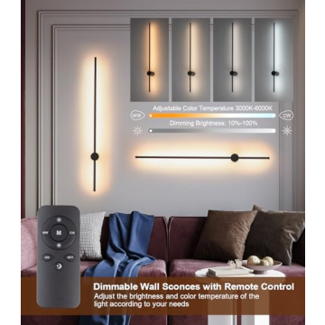 Battery Operated Wall Sconces with Remote Control