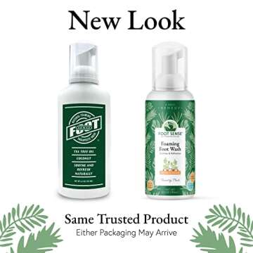 Tea Tree Oil Foaming Therapeutic Soap & Foot Wash Made in USA Promotes Healthy Skin, Feet & Nails Fi...