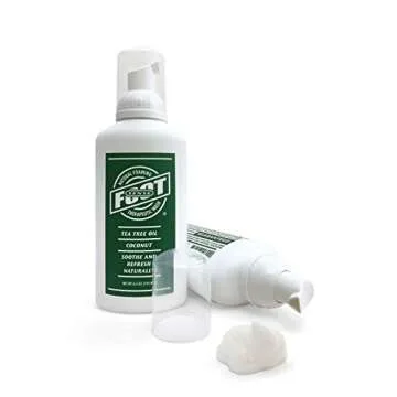 Tea Tree Oil Foaming Therapeutic Soap & Foot Wash Made in USA Promotes Healthy Skin, Feet & Nails Fights Foot Odor, Eczema, Athlete's Foot 6.5 Oz