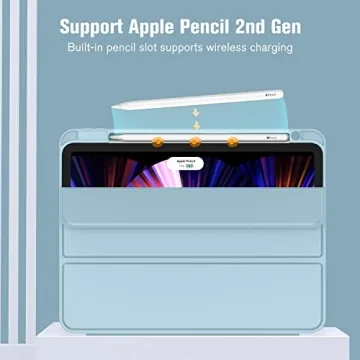 ZryXal iPad Pro 11 Inch Case with Pencil Holder and Auto Sleep